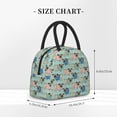 thumbnail image 2 of Honeii Colorful Pugs Print Insulated Lunch Bag Women Reusable Lunch Box with Pocket for Work Picnic Travel -One Size, 2 of 6