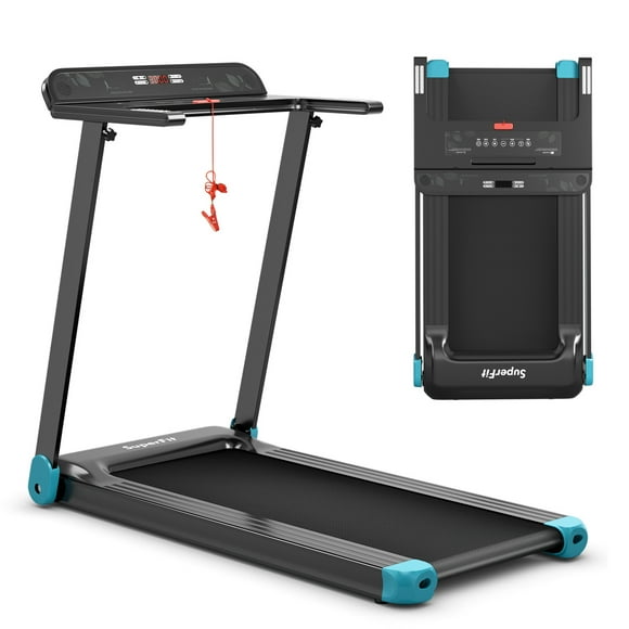 Gymax Electric Folding Treadmill Portable Cardio Running Machine w/ APP Control Blue