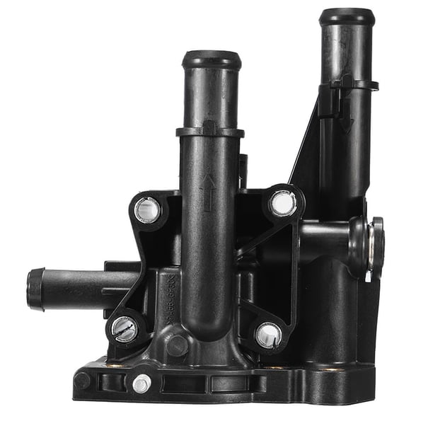 Cubierta De La Carcasa Del Termostato Para El Sistema De Enfriamiento Del Motor Del Automóvil Reemplazo De La Salida De Agua De La Carcasa Del Termostato De Plástico Negro Para Vauxhall Astra / Speravity VI003843-00