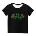 thumbnail image 2 of TAGOLD Toddler Girls Boys Summer Blouses Tops,Toddler Kids Boys Girls Fashion Cute Round Neck Print Short Sleeve Top, 2 of 4