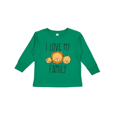 

Inktastic I Love My Family Gift Toddler Boy or Toddler Girl Long Sleeve T-Shirt