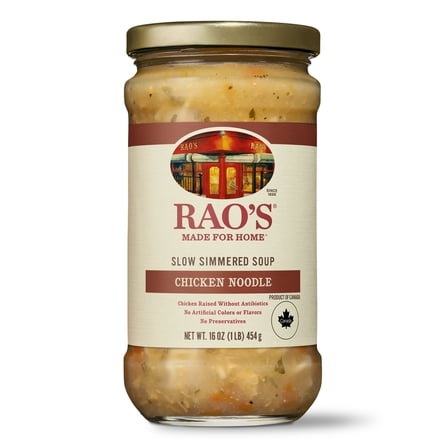 Rao's Made for Home Chicken Noodle Soup, Quick Ready to Eat Chicken Soup, No Preservatives, 16 oz (Pack of 2)
