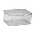 thumbnail image 4 of Organizador de escritorio almacenamiento Bin Organización Cosmética Caja de almacenamiento de papelería para almacenamiento para de tocador Gris transparente, 4 of 8