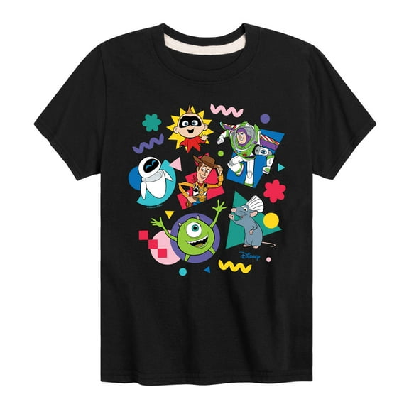 Disney - Pixar Character Shapes - Toddler & Youth Short Sleeve Graphic T-Shirt
