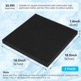 thumbnail image 3 of Aquarium Sponge Filter Pad, Bio Filter Media Foam Sponges, Cut-to-Size Foam for Fish Tank Ponds Filter Accessories (18.5"x18.5"x1.6", 35PPI) 2 Pack, 3 of 11