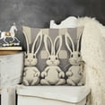 thumbnail image 2 of SHANXI Gray Stripes Pillow Covers Couch Pillow Cases Grey Sping Rustic Farmhouse Decorative Throw Pillows Home Decor for Living Room Bedroom Sofa Couch 20x20in, 2 of 5