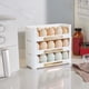 thumbnail image 4 of Contenedor Para Almacenar Huevos, Organizador Apilable Para Refrigerador, Estante Para Puerta Lateral, Caja Para Alimentos De Cocina, Blanco, 4 of 7