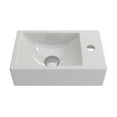 thumbnail image 3 of BOCCHI 1419-001-0126 Fireclay Sink 14.5" 1-hole Right Side Faucet Deck in White, 3 of 6