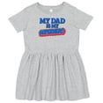 thumbnail image 3 of Inktastic My Dad is My Superhero Girls Toddler Dress, 3 of 5