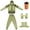 OLIVE, variant on Outdoor Mosquito Repellent Suit Bug Jacket Mesh Hooded Suits Fishing Camping Jacket Protective Mesh Shirt Gloves Pants