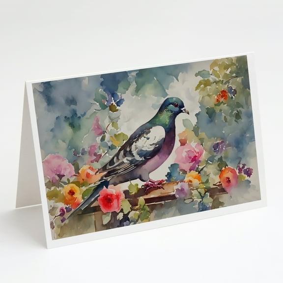 Pigeon Greeting Cards Pack of 8 7 in x 5 in