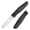 Black, variant on Kansept Cru Folding Pocket Knife 3.46''CPM S35VN Blade,Titanium and Carbon Fiber Handle,K1092A2