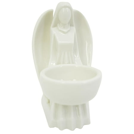 Porcelain Lampholder - Angel Candle Holder: Porcelain, 2.56 x 4.33 inches