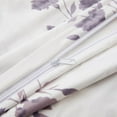 thumbnail image 2 of Marina Decoration Ultra Soft Silky Zipper Rich Printed Rayon from Bamboo All Season Duvet Cover Set with Pillowcases, Purple Carnation Floral Pattern, 2 of 7