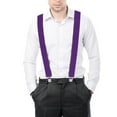 thumbnail image 4 of Yellow Men's Suspenders with Metal Clips, One Size Adjustable Y-Back Suspenders, Elastic Strap for Pants, Durable Polyester Clip-On, 4 of 6
