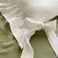 thumbnail image 4 of 15.7'' Ruffled Dining Chair Cushion Cover with Ties Zipper, Washable, 4 of 8