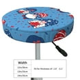 thumbnail image 4 of Naloa Three Gnome Independence Day Round Bar Stool Cushion Cover 12-14 inch, Fits Kitchen, Office, Restaurant Chairs - 13 inch, 4 of 7