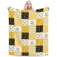 thumbnail image 3 of Bee Blanket Nursery Bee Fleece Throw Blanket Fuzzy Plush Super Soft Cozy Warm Toddler Bee Decor Stuffed Animal Bedding Blanket Gifts for Boys Girls Kids Adult Men Women 40"x50", 3 of 6
