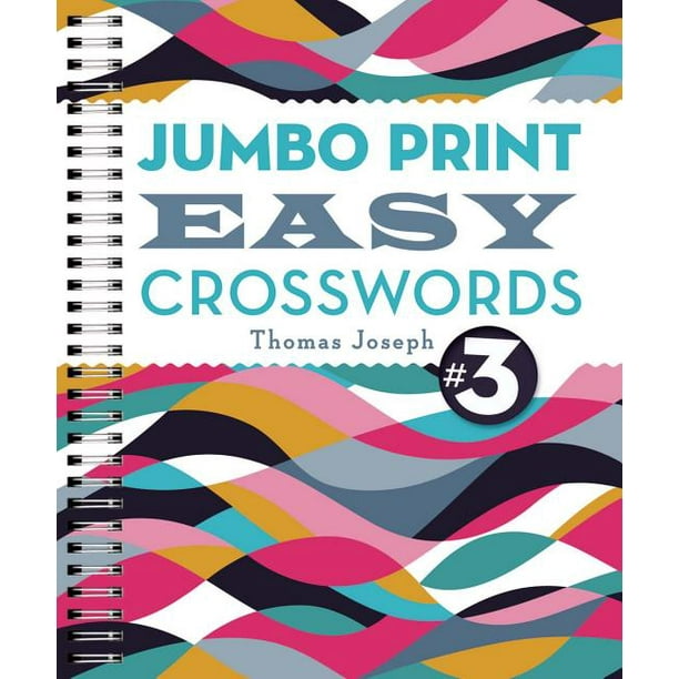 large print crosswords jumbo print easy crosswords 3 paperback walmart com