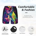 thumbnail image 3 of Fuzoiu Neon Pop Art Pitbull Print Men's Swim Shorts,Quick-Dry Double-Layer Swim Trunks,Board Trunks,Beach Shorts Swimwear Bathing Suits-X-Large, 3 of 6