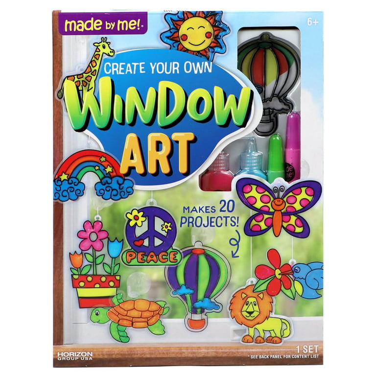 Made By Me Create Your Own Holiday Window Art, Christmas Ornament Kits,  Arts & Crafts Activities, Days of Christmas Gifts for Kids Ages - 6+