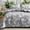 Grey, variant on Joyfy Queen Comforter Set Sage Green, 3 Pieces Floral Queen Bedding Set with 1 Soft Reversible Botanical Flower Comforter and 2 Pillow Shams, Bed in a Bag for All Seasons