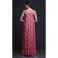 thumbnail image 2 of Bimba Robe de Nuit Imprimée Whydah Rose Oiseau Floral et Paradis pour Femmes Longue à Bretelles Spaghetti Robe Maxi Vêtement de Nuit Robe Petite, 2 of 5