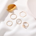 thumbnail image 3 of Fashionwomen'sopenringjointringpinkyringsetAmazon, 3 of 5