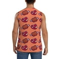 thumbnail image 4 of Pofeuu Cartoon Meat Print Men's Muscle T-Shirt, Sleeveless, Muscle Tank, Classic Muscle Tee Top For Men Casual Sleeveless Muscle T-Shirt Trendy Clothes-3X-Large, 4 of 7
