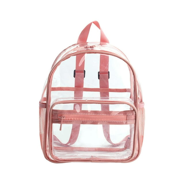 Mochilas Transparentes PVC Mochila Impermeable Con Asa Superior (rosa)