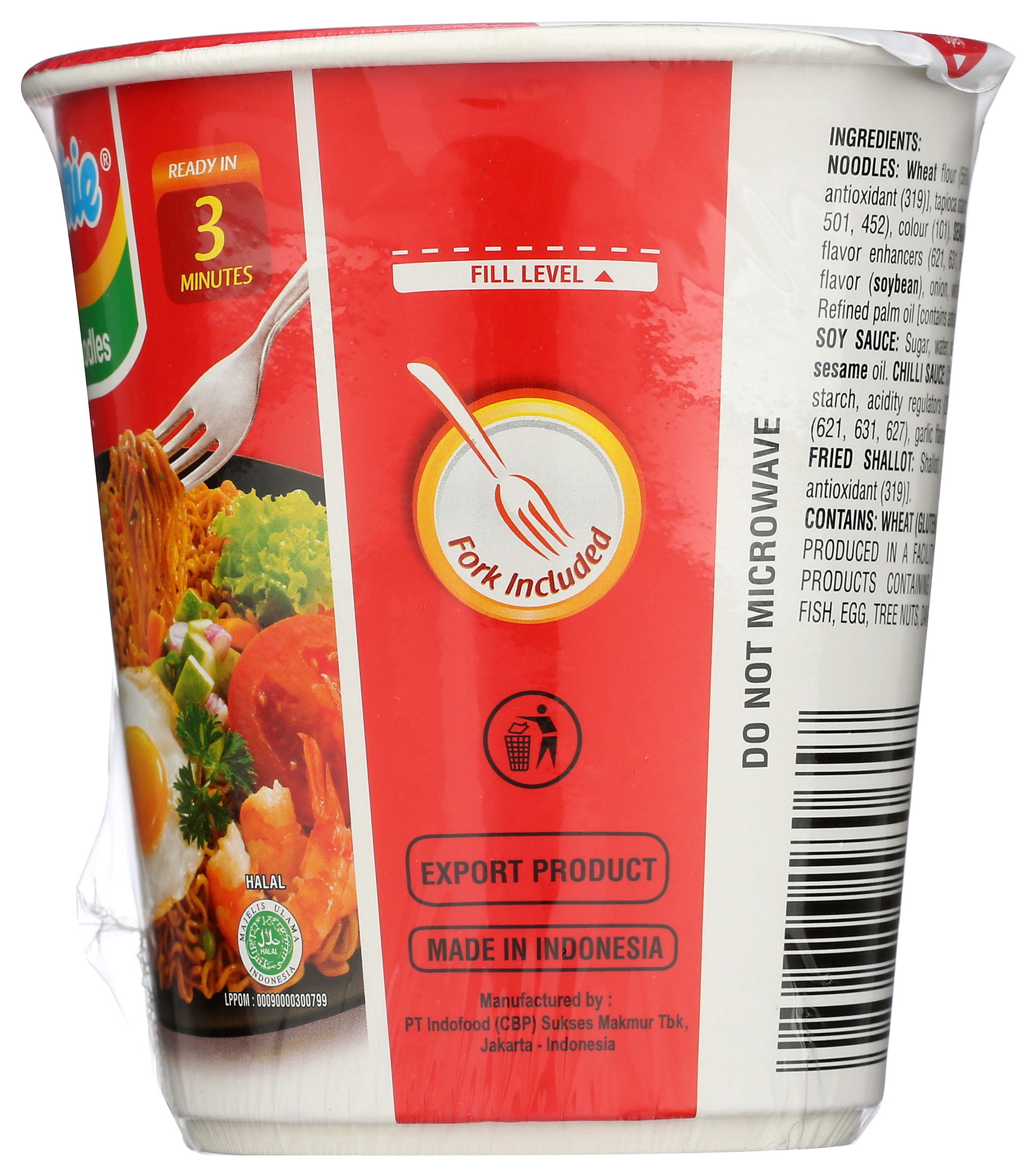 (2 pack) Indomie Mi Goreng Instant Fried Noodles, 2.65 Oz Cup