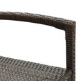 thumbnail image 5 of vidaXL Bar Stools 4 pcs Brown Poly Rattan, 5 of 5