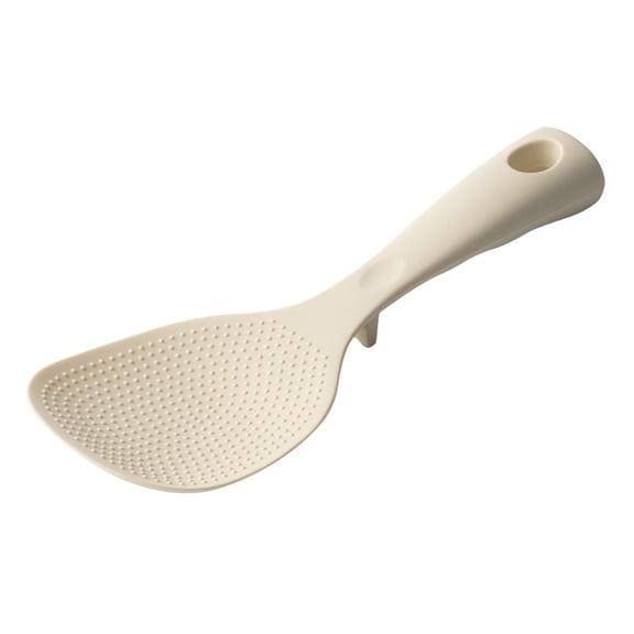 Non-Stick Silicone Rice Paddle, Ergonomic Handle Heat Resistant Spoon for Rice Cooker & Serving