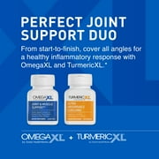 OmegaXL Powerful Joint and Muscle Support Supplement 60 Count (2 Pack) & TurmericXL Healthy Inflammatory Response Supplement (30 Count)