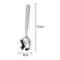 thumbnail image 2 of Vruelia 4-Piece Premium Soup Spoons Stainless Steel Round Spoons, Heavy-Weight Round Deep Bowl Spoons Set Flatware Set, 2 of 5