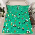 thumbnail image 2 of Homewish Sport Lovers Bed Sheets,Golf Ball Game King Sheets,Green Orange Blue Sheet Set For Boys Kids,Ultra Soft Home Decor,4pcs, 2 of 7