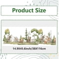 thumbnail image 2 of 46x15/116x38cm Woodland Forest Animal Wall Decals Rabbit Window Clings Double Sided Bird Window Decals Tree Window Stickers Non Adhesive Static Vinyl Film for Glass Sliding Door, 2 of 9