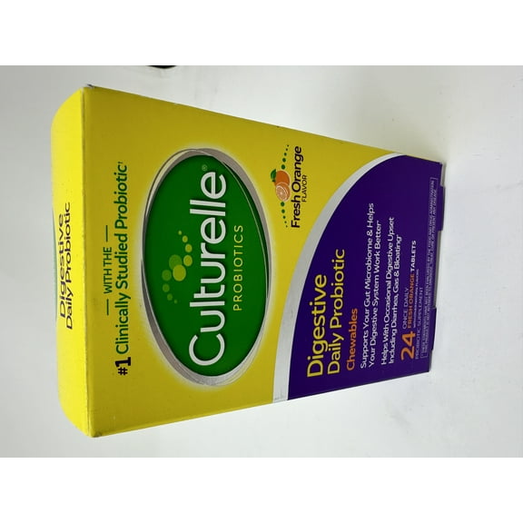 Culturelle Probiotics Digestive Health Lactobacillus Fresh Orange, 24 ct