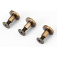 thumbnail image 1 of HUGFEGWE 20Pcs Flat Leather Rivets Chicago Binding Screws Posts Assortment Kit for Scrapbook Photo Albums Leather Repair (8mm) CJB91-78547, 1 of 7