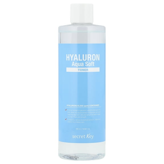 Secret Key Hyaluron Aqua Soft Toner, 16.9 fl oz (500 ml)