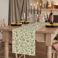 thumbnail image 2 of Table Runners 72 Inches Long Dress Scarves, Green Floral Farmhouse Kitchen Table Runner, Coffee Tablerunners, Vintage Rustic Botanical Spring 14x72 Inch, 2 of 9