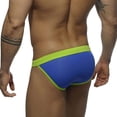 thumbnail image 3 of FcBaudy Men's Low Waist Solid Color High Vent Swimming Trunks Underpants Men Pants, 3 of 9