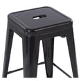 thumbnail image 4 of Mainstays 24 inch Metal Barstools Set of 4 Black Color, 4 of 7