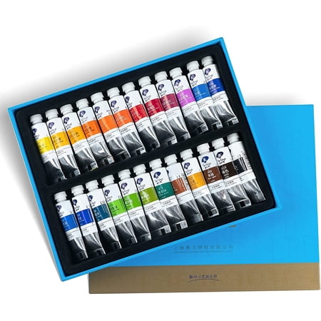 Paul Rubens Watercolor Paint, 24 Vibrant Colors Highly Pigmented, 5ml Each Tube, Perfect for Painters, Artists, Hobbyist, Beginners, Students, Art Paint
