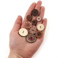 thumbnail image 2 of 100PCS Wooden Decorative Buttons Mixed Printing Flower Buttons 2 Holes Buttons, 2 of 7