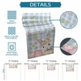 thumbnail image 6 of Blue Easter Table Runner 60 Inches, Spring Easter Bunny Eggs Floral Buffalo Plaid Bed Runner Dresser Scarves Tabletop for Indoor Outdoor Parties/Ceremony/Banquet, 13" x 60", 6 of 8