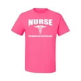 thumbnail image 2 of Nurse the Hardest Job You'll Ever Love | Mens Pop Culture Graphic T-Shirt, Neon Pink, Large, 2 of 3