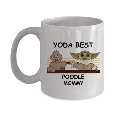 

Yoda Best Poodle Papa - Novelty Gift Mugs for Dog Lovers - Co-Workers Birthday Present Anniversary Valentines Special Occasion Dads Moms Family Christmas - 11oz Funny Coffee Mug