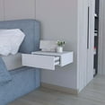 thumbnail image 2 of Newboti Furniture White Wall-Mounted Floating Nightstand 29261, 2 of 9