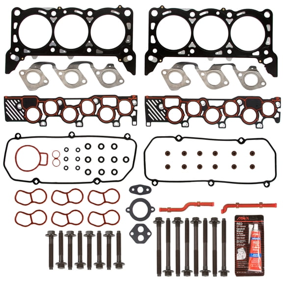 Evergreen HSHB8-20500 Head Gasket Set Head Bolts Fit 97-01/14/1998 Ford E150 E250 F150 V6 4.2 OHV VIN 2